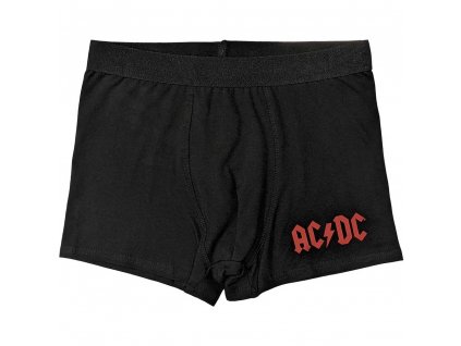 Bavlněné boxerky AC/DC - černé s logem