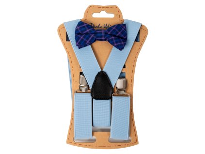 Paolo Udini dětské šle s motýlkem - modré