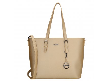 Dámská elegantní laptop taška Charm London Birmingham shopper 15,6 inch (38 cm) - světlá zlatá