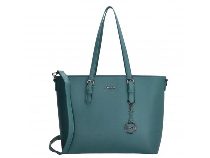 Dámská elegantní laptop taška Charm London Birmingham shopper 15,6 inch (38 cm) - petrolejová