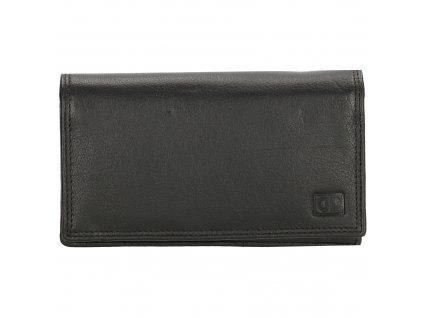 Dámská kožená peněženka Double-d - černá