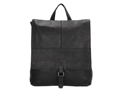 Hide & Stitches dámský kožený batoh Paint Rock 10L - černá