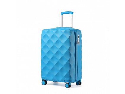 KONO ultralehký skořepinový kufr - ABS/polykarbonát - modrá - 34L