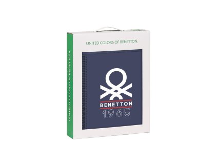 Safta dárkový set Benetton "Varsity" - notes a pytel - modrý