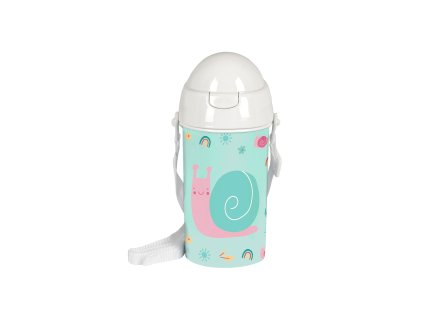 Safta dětská PVC láhev "Hlemýžď" - BPA Free - 500 ml - mint