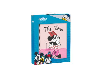 Safta malá dárková sada Minnie Mouse "Loving" - notes, penál, desky