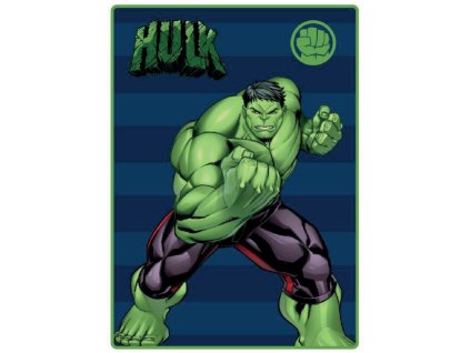 Dětská deka Avangers "SUPER HEROES" -  modro zelená - HULK