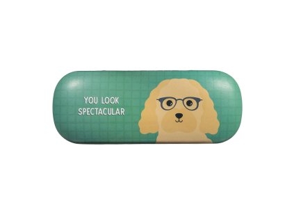 Sass & Belle pevné pouzdro na brýle Cockapoo - zelené