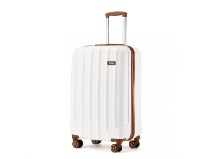 Kono cestovní kabinový kufr ABS - béžově hnědý - 38L
