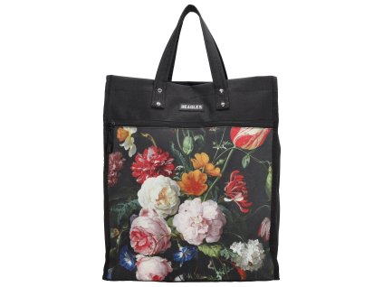 Beagles Shop & Go nákupní taška Flower 25L - černá
