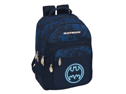 Safta školní dvoukomorový batoh Batman "Legendary" 20L - modrý