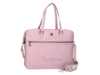 Pepe Jeans Corin dámská taška na notebook 15,6" - růžová