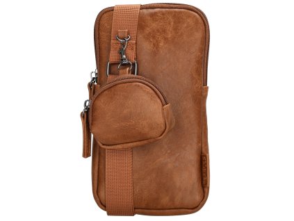 Beagles Ferro crossbody taška na mobil - hnědá