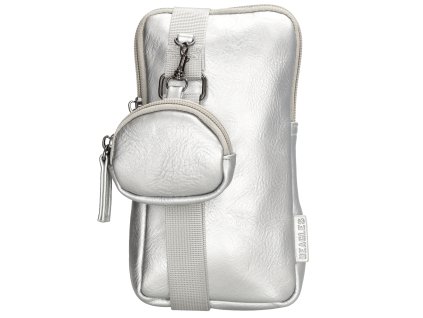 Beagles Ferro crossbody taška na mobil - stříbrná