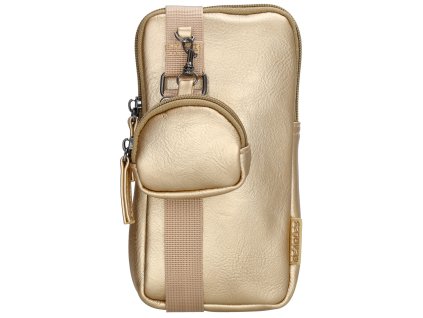 Beagles Ferro crossbody taška na mobil - zlatá