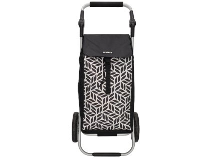 Nákupní taška na kolečkách Beagles Alberic Flower - bílá/květy 41,76L
