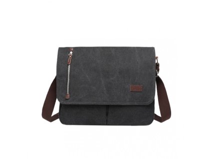 Dámská plátěná crossbody taška Kono - černá