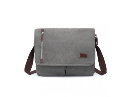 Dámská plátěná crossbody taška Kono - šedá