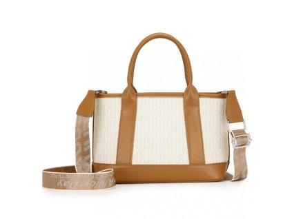 Elegantní kabelka Miss Lulu - béžová - 5,5L