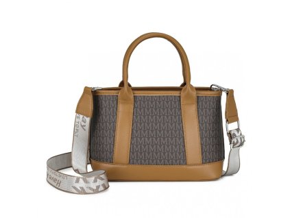 Elegantní kabelka Miss Lulu - hnědá - 5,5L