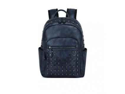 Městský batoh s lebkami Miss Lulu - navy - 11L