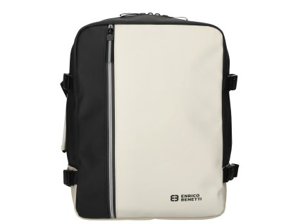 Nepromokavý kabinový batoh Enrico Benetti Bergen - 30x20x40 cm - 24 L - Černo béžový