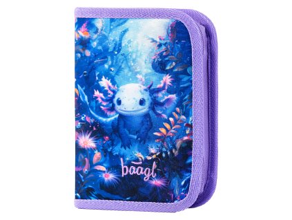 Školní jednopatrový penál BAAGL Axolotl