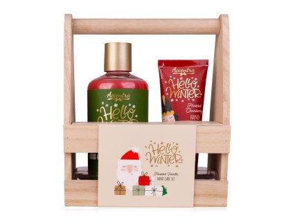 SET péče o ruce HELLO WINTER v dřevěném košíku NOVINKA ACCENTRA