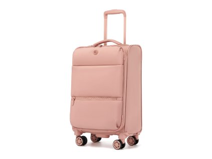Lehký softshellový kufr 32 L Kono - růžový