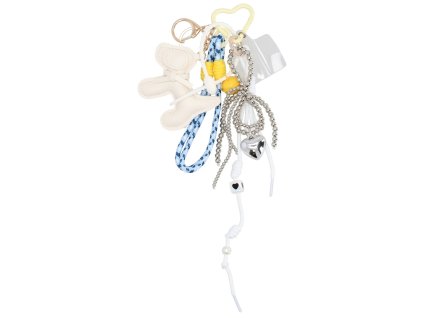 Stýlový přívěsek Trendy Bag Charm - bílý
