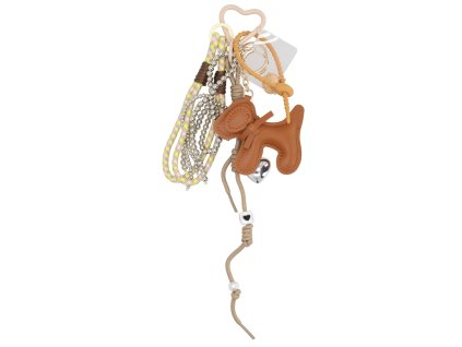 Stýlový přívěsek Trendy Bag Charm - camel