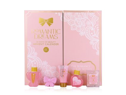 Adventní kalendář ROMANTIC DREAMS v krabičce ve tvaru knihy