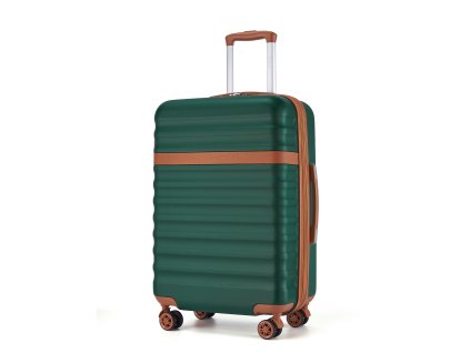 Rozšířitelný ABS+PC kufr Kono s TSA zámkem - 57L - zelený