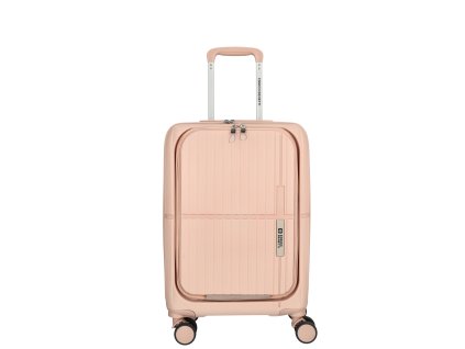 Kabinový kufr s vyklápěcí kapsou Tokyo 35x20x55 cm - 35 L - růžový