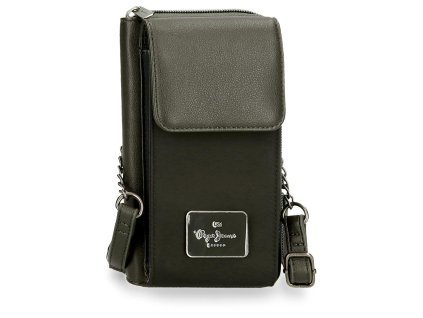 Crossbody peněženka s kapsou na mobil Pepe Jeans Christine - zelená