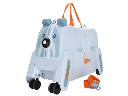 Dětský odolný PP kufr - odrážedlo - Zebra Trends Ranger 48 L - mrož