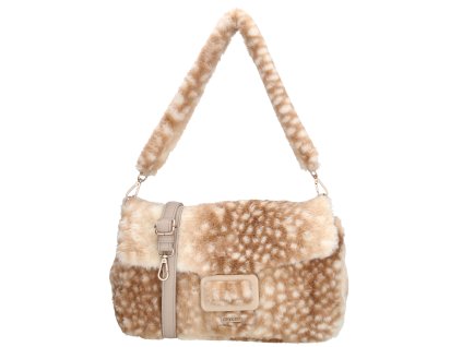 Dámská kabelka z měkké umělé kožešiny Charm London Alaska Deer - béžová