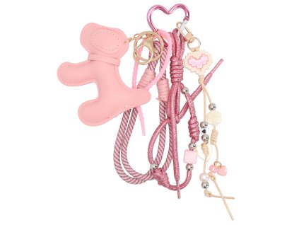 Stýlový přívěsek Trendy Bag Charm - růžový
