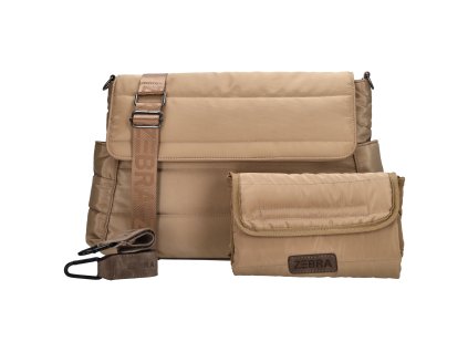 Přebalovací taška Zebra Elske 18 L - taupe