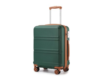 Kabinové zavazadlo na kolečkách - zeleno-hnědé - 44L