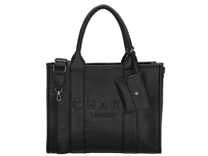Dámská taška na notebook Charm London Bond - černá - 15,6" (34.5x19.4 cm)