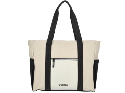 Vodoodpudivá shopper taška Enrico Benetti Bergen - béžovo-černá - 26L