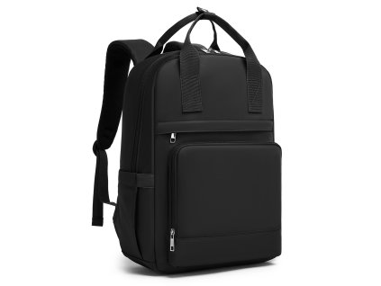 Moderní batoh na notebook 15,6" Kono Casual - černý