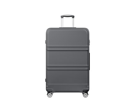 Cestovní kufr na kolečkách Kono Horizontal Design XL - 141 L - šedý