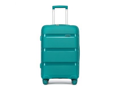 Lehký cestovní PP kufr Kono - tyrkysový - 55,8 L
