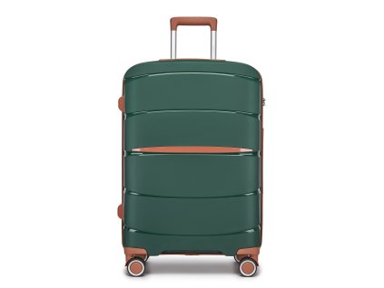 Moderní cestovní kufr Kono - PP - zelený - 61 L