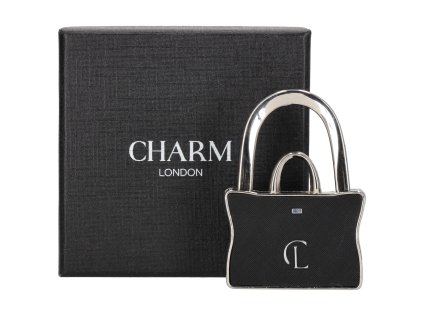 Háček na kabelku Hide & Stitches - černý