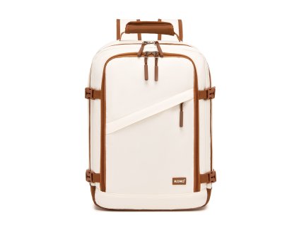 Cestovní příruční batoh Kono 24 L - béžovo-hnědý - 40x30x20 cm