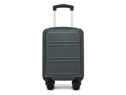 Příruční ABS+PC kufr s odnímatelnými kolečky Kono 22L - šedý - 45x30x20 cm