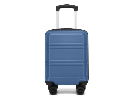 Příruční ABS+PC kufr s odnímatelnými kolečky Kono 22L - navy - 45x30x20 cm